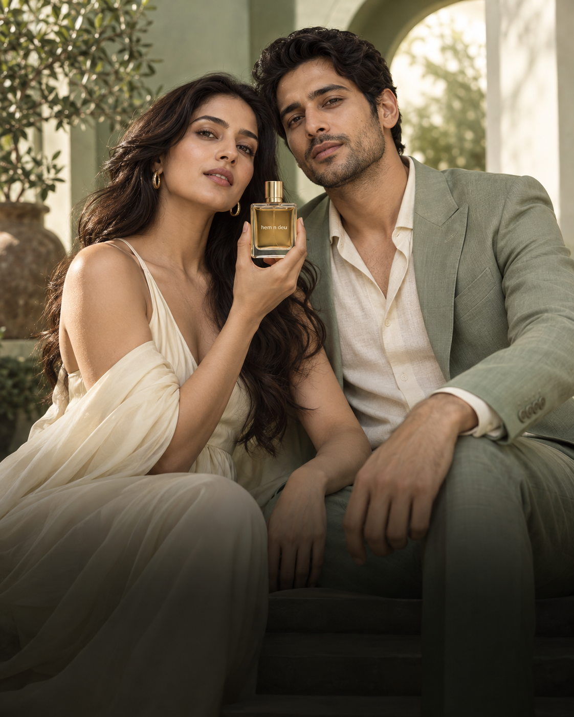 Woman and man with hem n deu perfume — The Unisex Edit
