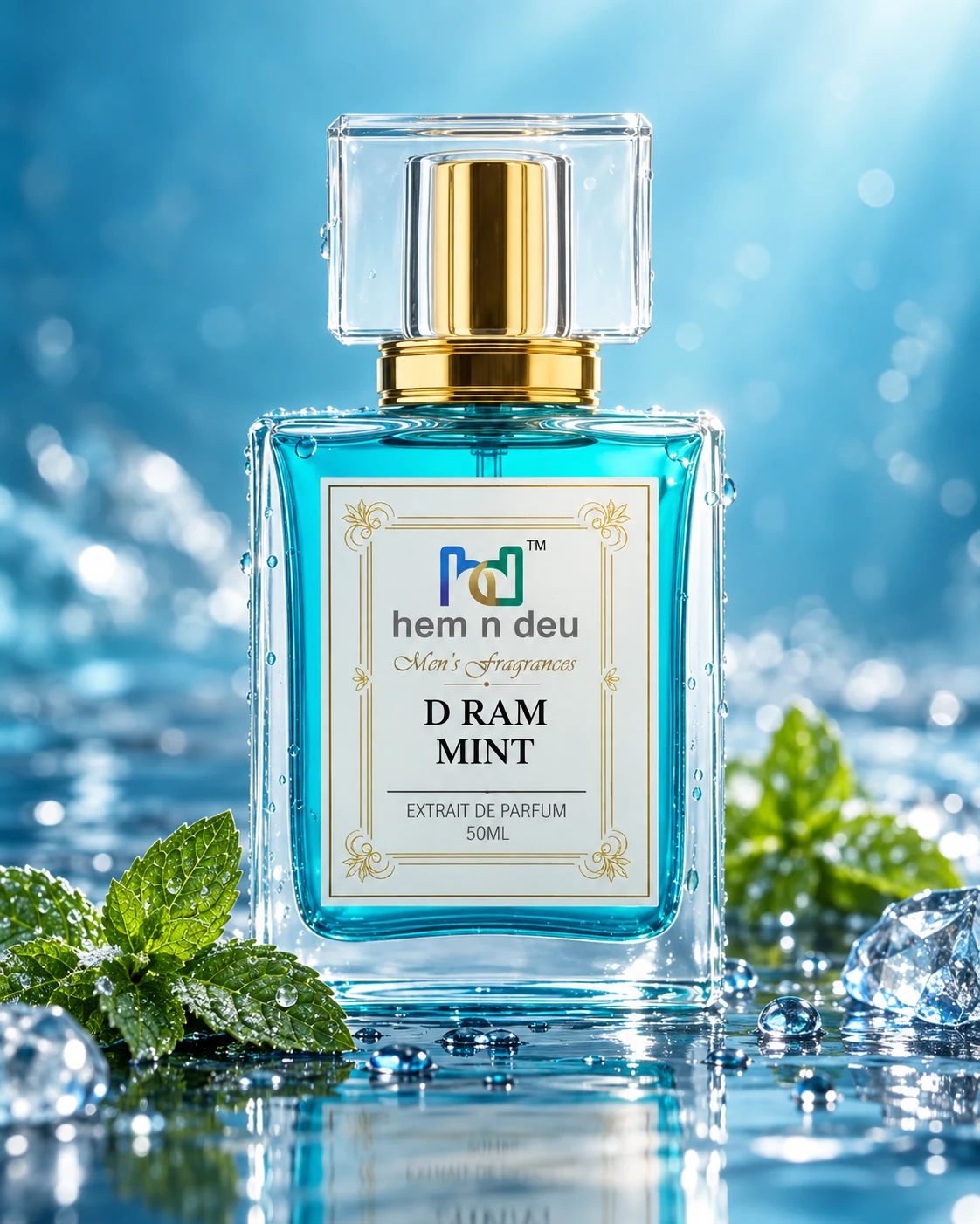 D Ram Mint perfume bottle